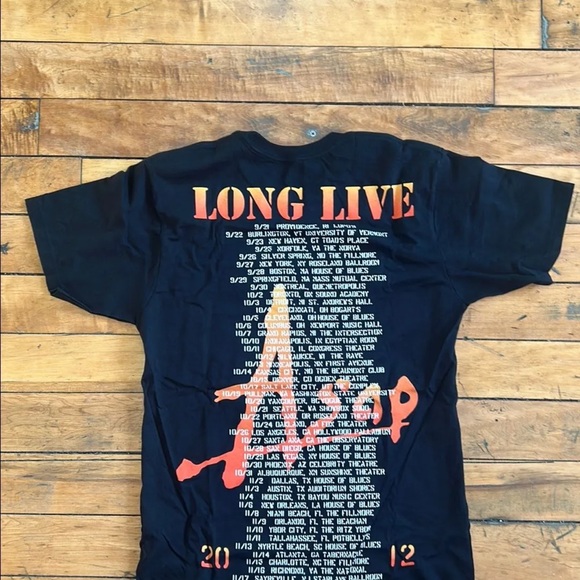 ASAP Black Graphic Concert T-Shirt 2012 New - Picture 2 of 5